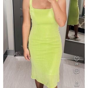 WILD AND FABLE Lime Green Sleeveless Dress